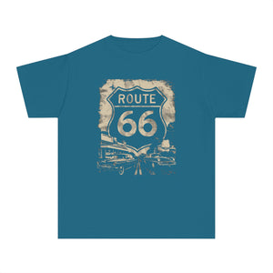 Route 66 USA Comfort Colors Youth Kids T-Shirt