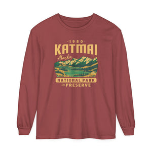 Katmai National Park Alaska Comfort Colors Unisex Long Sleeve T-Shirt