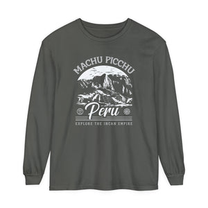 Machu Picchu Peru Comfort Colors Unisex Long Sleeve T-Shirt