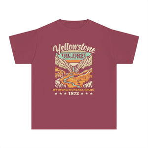 Yellowstone National Park Wyoming Montana Idaho Comfort Colors Youth Kids T-Shirt