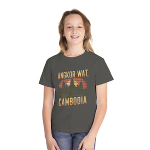 Angkor Wat Cambodia Comfort Colors Youth Kids T-Shirt