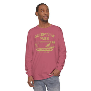 Deception Pass Washington Comfort Colors Unisex Long Sleeve T-Shirt