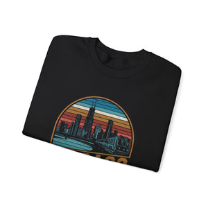 Chicago Skyline Illinois Gildan Unisex Crewneck Sweatshirt