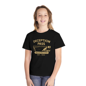 Deception Pass Washington Comfort Colors Youth Kids T-Shirt