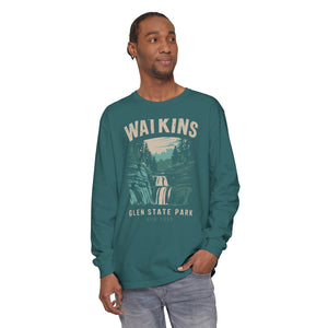 Watkins Glen State Park New York Comfort Colors Unisex Long Sleeve T-Shirt