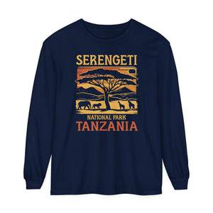 Serengeti Tanzania Comfort Colors Unisex Long Sleeve T-Shirt