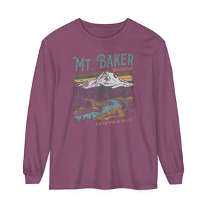 Mount Baker Washington Comfort Colors Unisex Long Sleeve T-Shirt