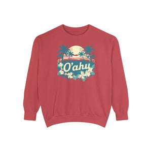 Oahu Hawaii Comfort Colors Unisex Sweatshirt