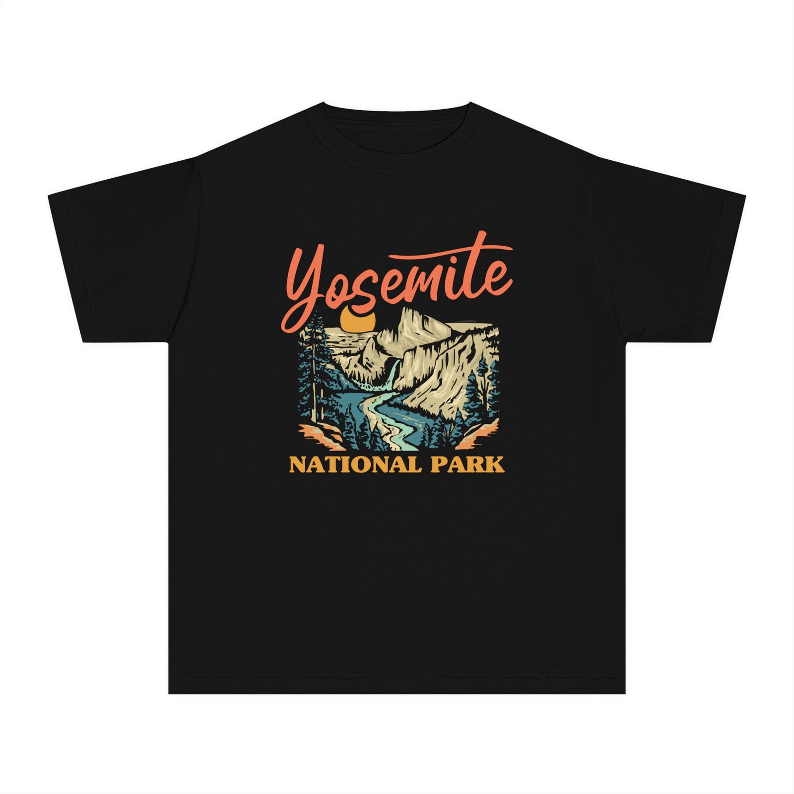 Yosemite National Park California Comfort Colors Youth Kids T-Shirt