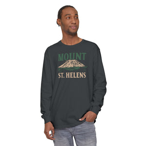 Mount St. Helens Washington Comfort Colors Unisex Long Sleeve T-Shirt