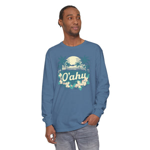 Oahu Hawaii Comfort Colors Unisex Long Sleeve T-Shirt