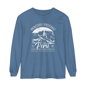 Machu Picchu Peru Comfort Colors Unisex Long Sleeve T-Shirt