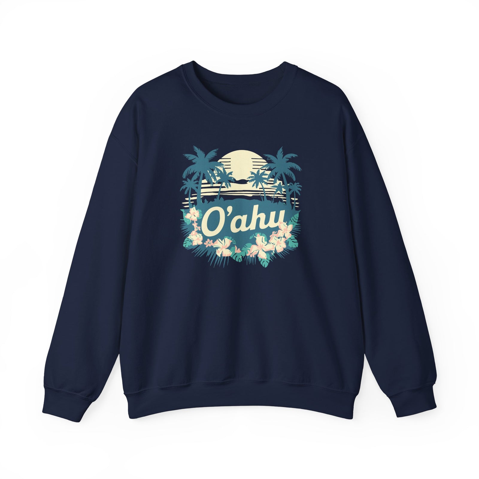 Oahu Hawaii Gildan Unisex Crewneck Sweatshirt