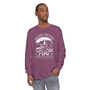 Machu Picchu Peru Comfort Colors Unisex Long Sleeve T-Shirt