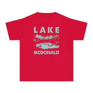 Lake McDonald Glacier National Park Montana Comfort Colors Youth Kids T-Shirt