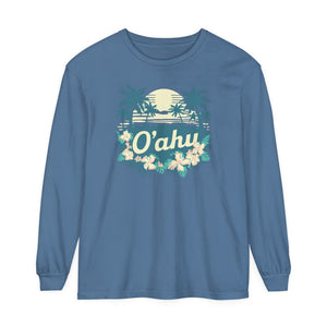 Oahu Hawaii Comfort Colors Unisex Long Sleeve T-Shirt