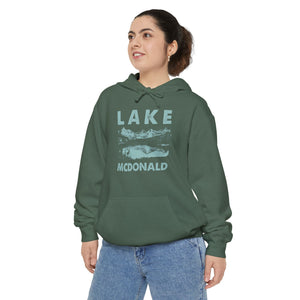 Lake McDonald Glacier National Park Montana Comfort Colors Unisex Hoodie