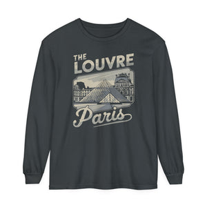 The Louvre Paris France Comfort Colors Unisex Long Sleeve T-Shirt