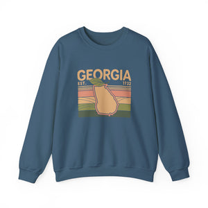 Georgia Peach Gildan Unisex Crewneck Sweatshirt