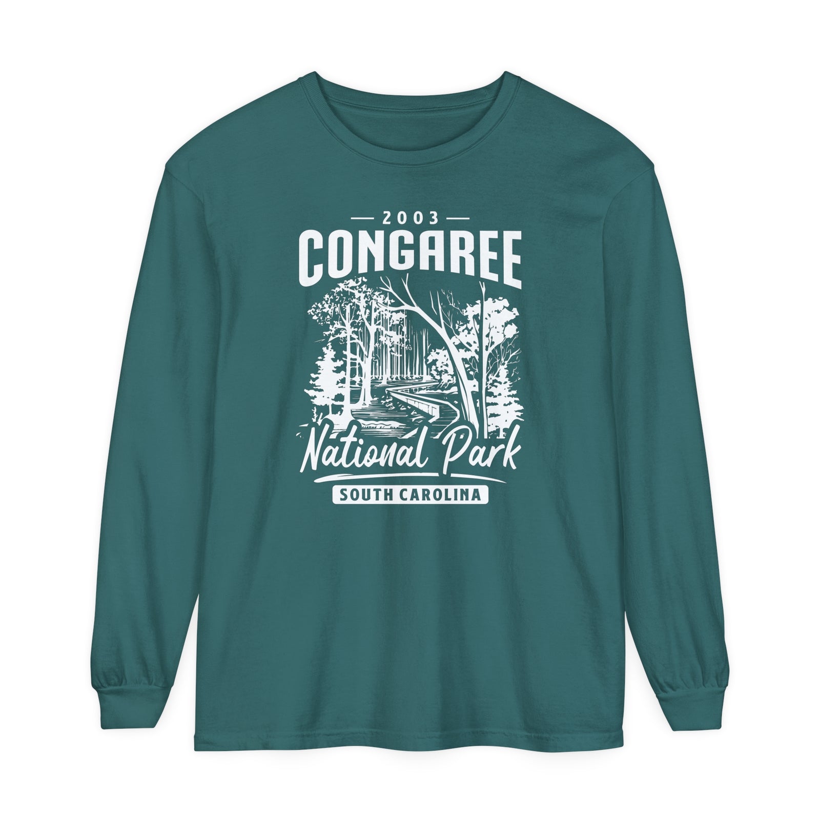 Congaree National Park South Carolina Comfort Colors Unisex Long Sleeve T-Shirt