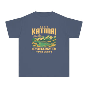 Katmai National Park Alaska Comfort Colors Youth Kids T-Shirt