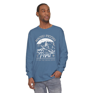 Machu Picchu Peru Comfort Colors Unisex Long Sleeve T-Shirt