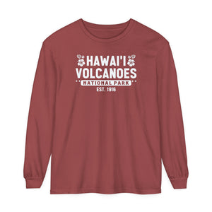 Hawaii Volcanoes National Park Hawaii Comfort Colors Unisex Long Sleeve T-Shirt
