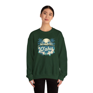 Oahu Hawaii Gildan Unisex Crewneck Sweatshirt