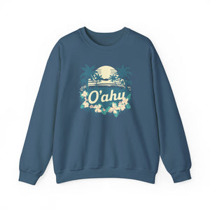 Oahu Hawaii Gildan Unisex Crewneck Sweatshirt