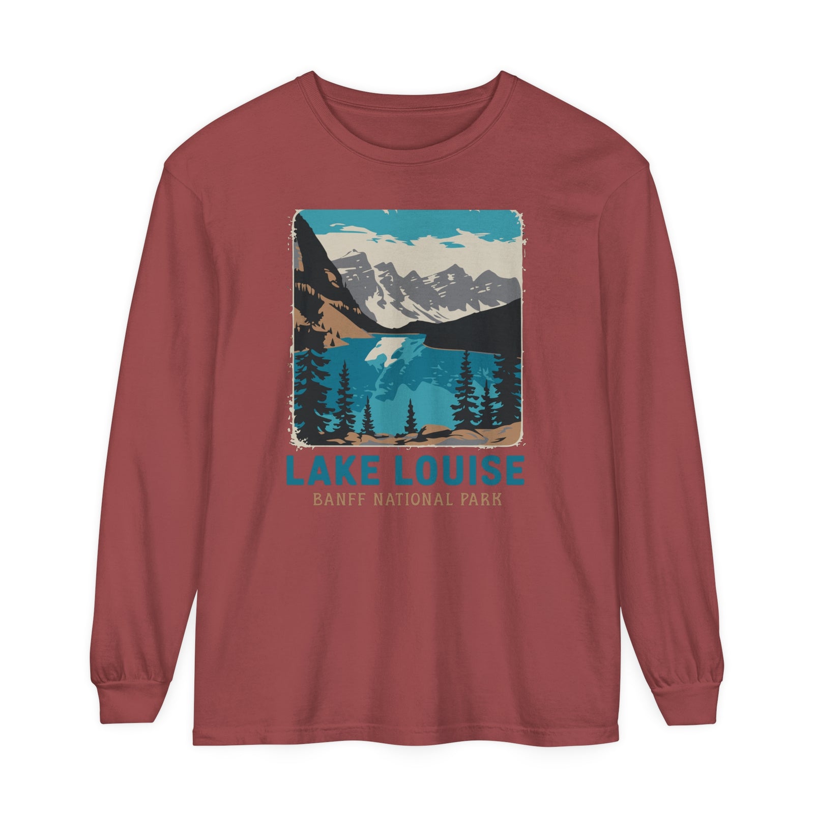Lake Louise Banff National Park Alberta Comfort Colors Unisex Long Sleeve T-Shirt