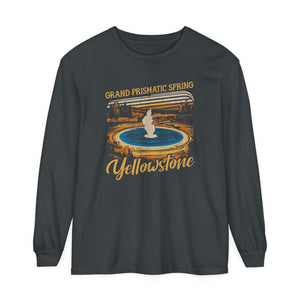 Grand Prismatic Spring Yellowstone Comfort Colors Unisex Long Sleeve T-Shirt