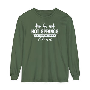Hot Springs National Park Arkansas Comfort Colors Unisex Long Sleeve T-Shirt