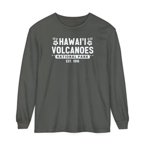 Hawaii Volcanoes National Park Hawaii Comfort Colors Unisex Long Sleeve T-Shirt