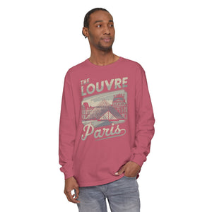 The Louvre Paris France Comfort Colors Unisex Long Sleeve T-Shirt