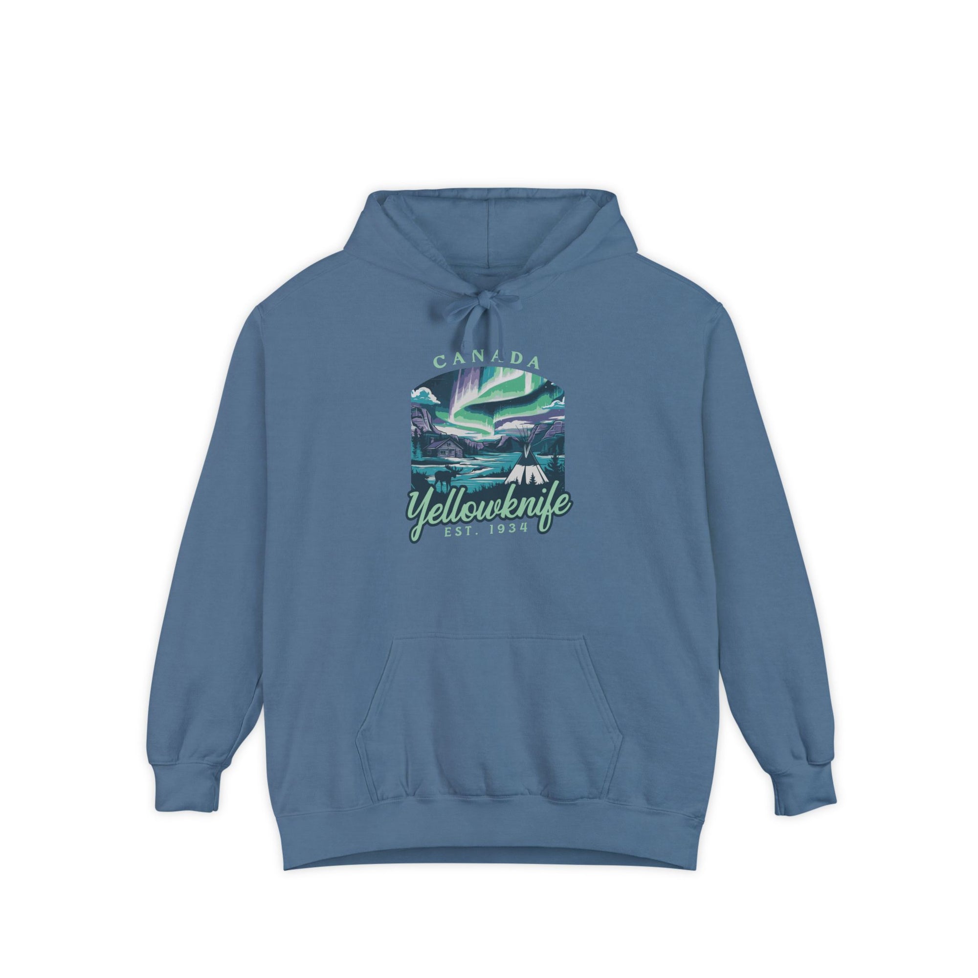 Yellowknife Northern Lights Canada  Comfort Colors Unisex Hoodie