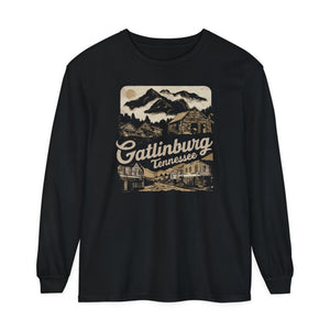 Gatlinburg Tennessee Great Smoky Mountains Comfort Colors Unisex Long Sleeve T-Shirt