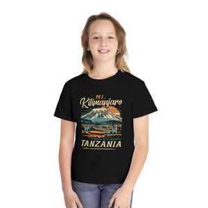 Mount Kilimanjaro Tanzania Comfort Colors Youth Kids T-Shirt