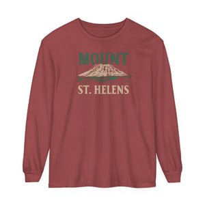 Mount St. Helens Washington Comfort Colors Unisex Long Sleeve T-Shirt