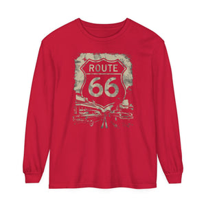 Route 66 USA Comfort Colors Unisex Long Sleeve T-Shirt