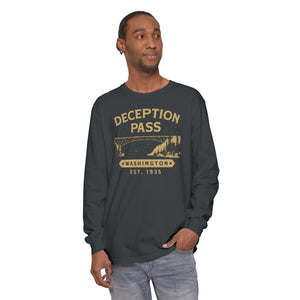 Deception Pass Washington Comfort Colors Unisex Long Sleeve T-Shirt