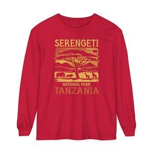 Serengeti Tanzania Comfort Colors Unisex Long Sleeve T-Shirt