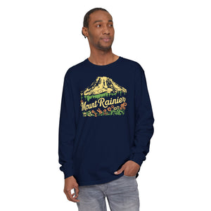Mount Rainier Washington Comfort Colors Unisex Long Sleeve T-Shirt