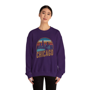 Chicago Skyline Illinois Gildan Unisex Crewneck Sweatshirt