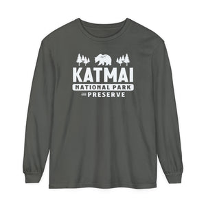 Katmai National Park Alaska Comfort Colors Unisex Long Sleeve T-Shirt
