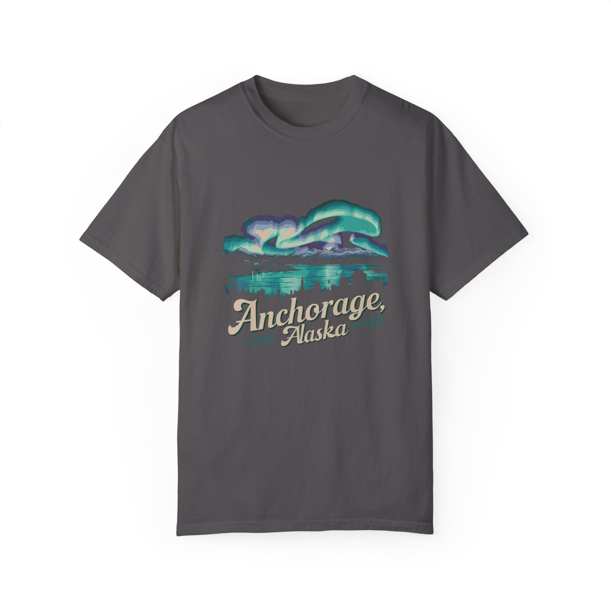 Anchorage Northern Lights Alaska Comfort Colors Unisex T-Shirt