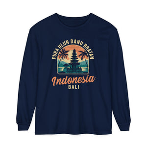 Pura Ulun Danu Bratan Bali Comfort Colors Unisex Long Sleeve T-Shirt