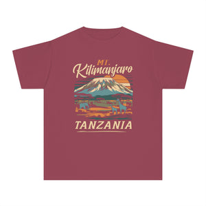 Mount Kilimanjaro Tanzania Comfort Colors Youth Kids T-Shirt