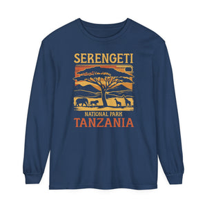 Serengeti Tanzania Comfort Colors Unisex Long Sleeve T-Shirt