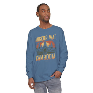 Angkor Wat Cambodia Comfort Colors Unisex Long Sleeve T-Shirt