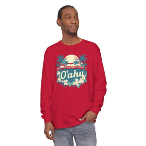 Oahu Hawaii Comfort Colors Unisex Long Sleeve T-Shirt